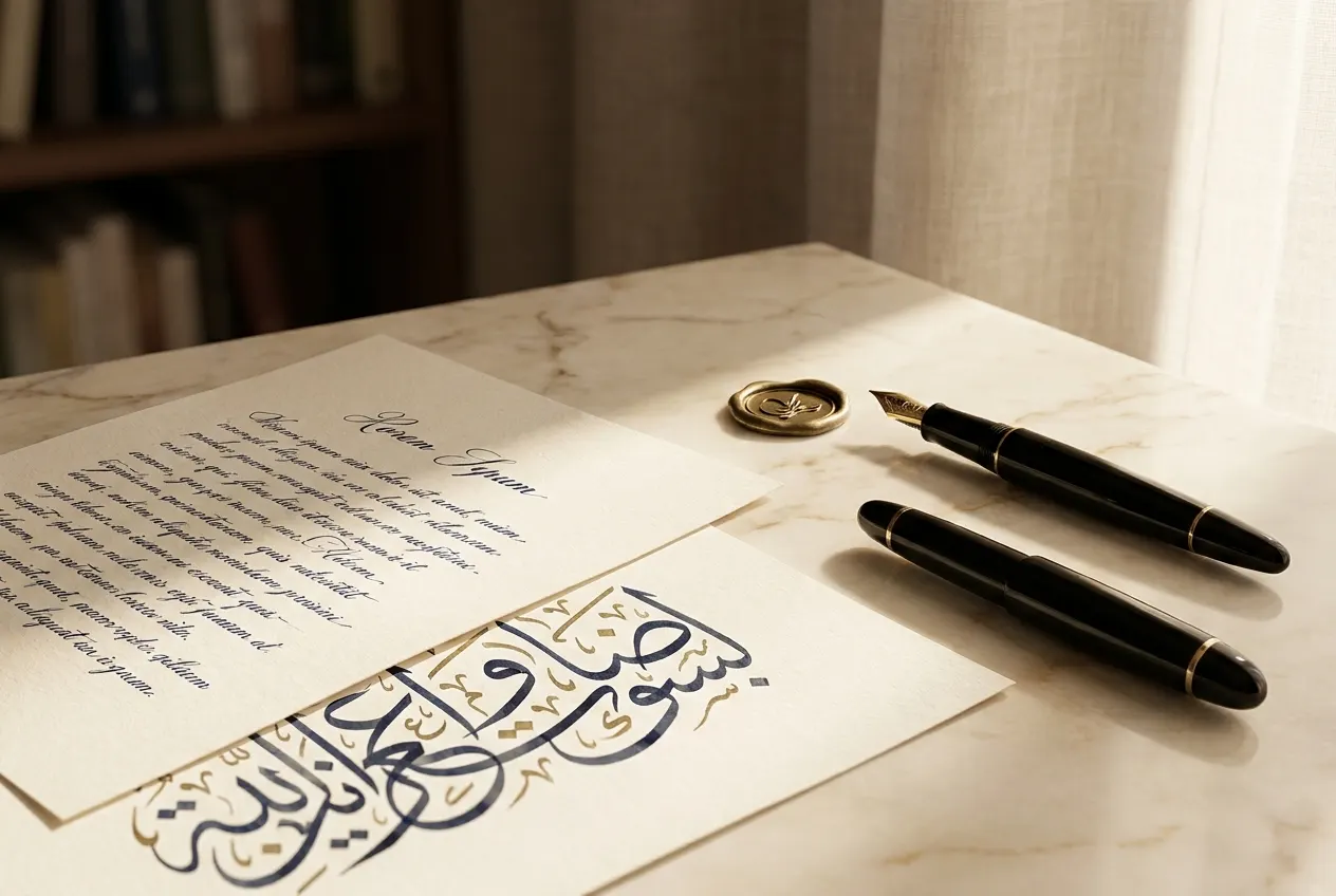 A bilingual legal document being translated